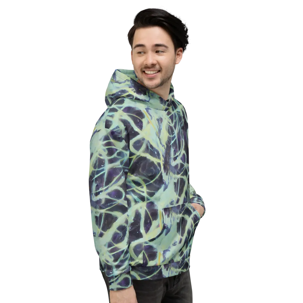 Lunar Cellscape on Hoodie — Right