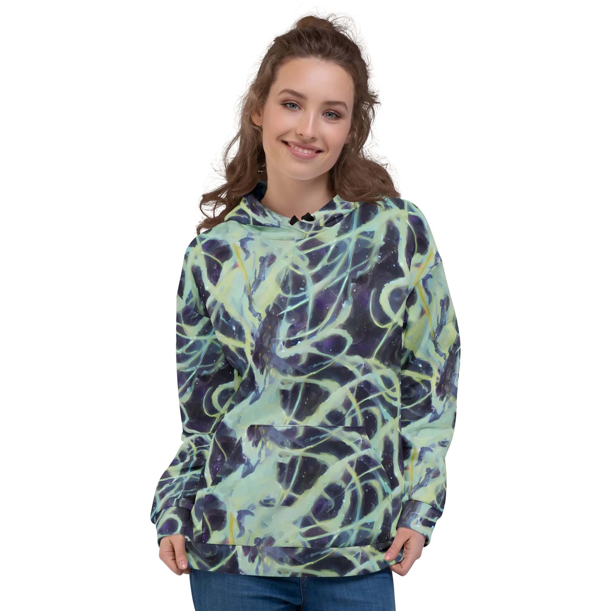 Lunar Cellscape on Hoodie — Front
