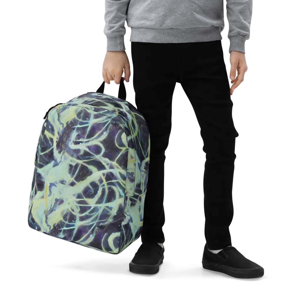 Lunar Cellscape on Minimalist Backpack — Zoomed-in