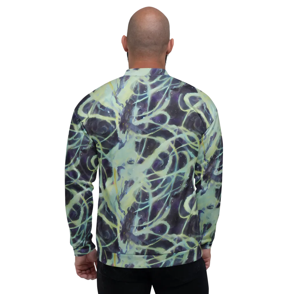 Lunar Cellscape on Bomber Jacket — Back