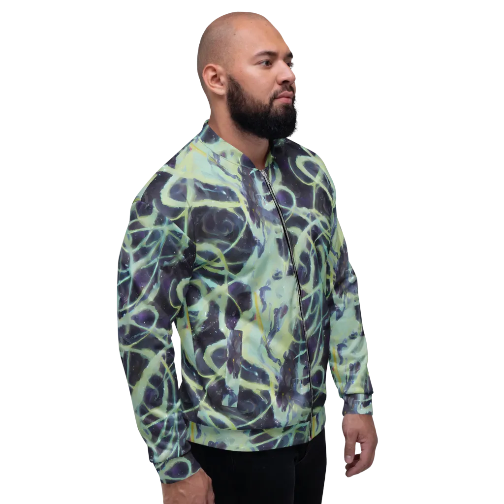 Lunar Cellscape on Bomber Jacket — Right