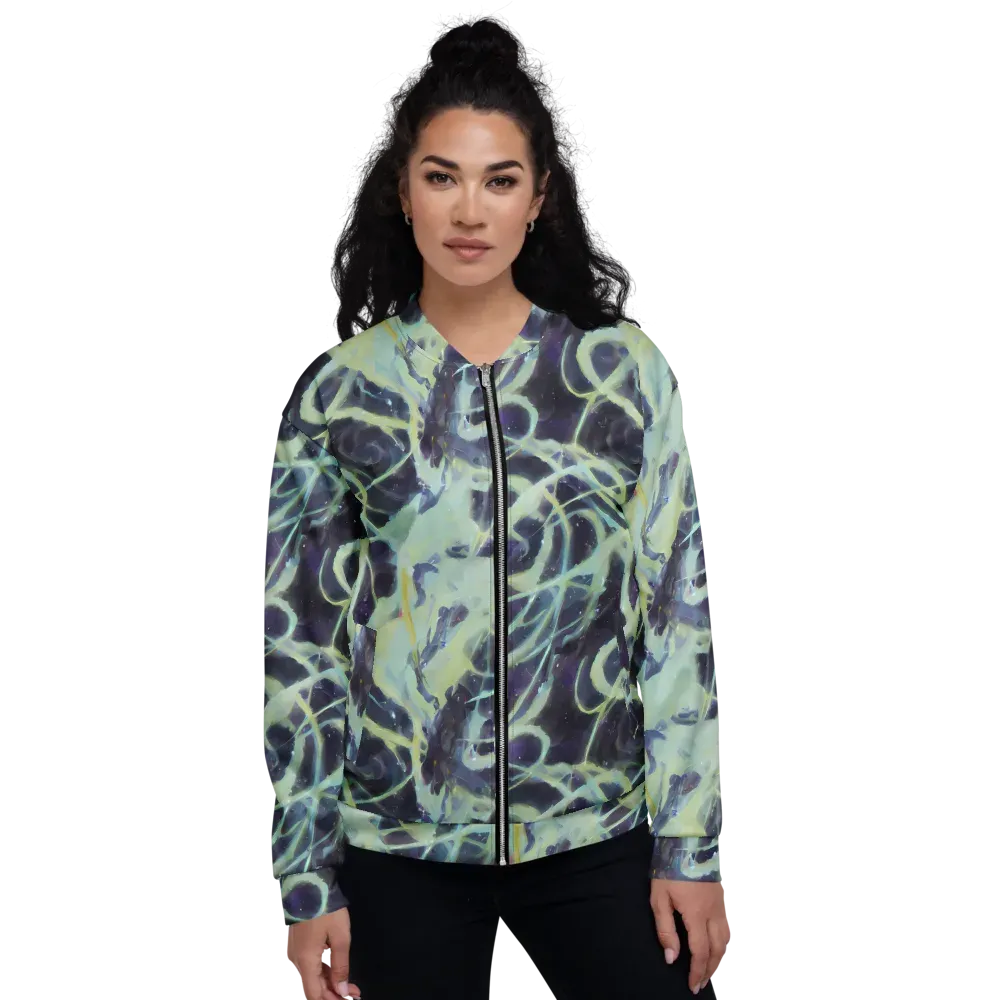 Lunar Cellscape on Bomber Jacket — Front