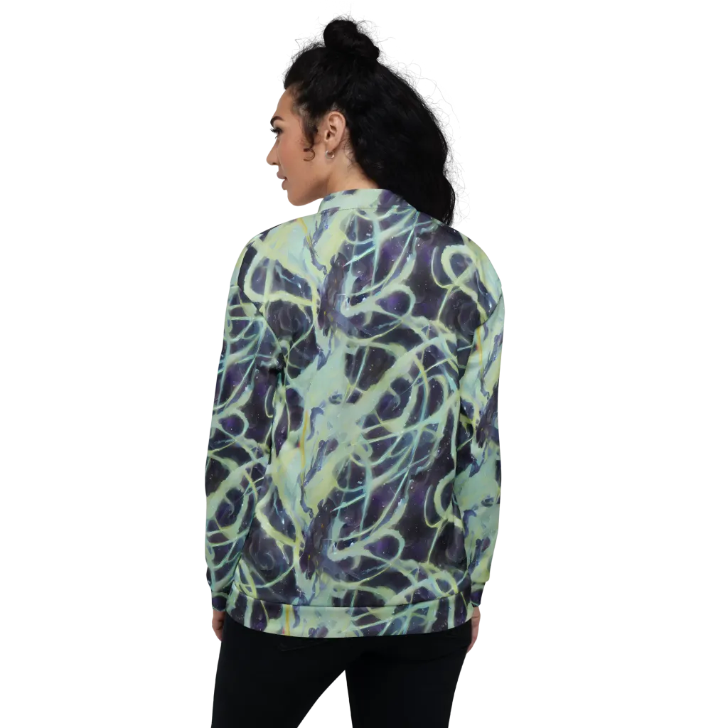 Lunar Cellscape on Bomber Jacket — Back