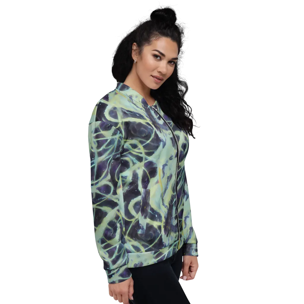Lunar Cellscape on Bomber Jacket — Right