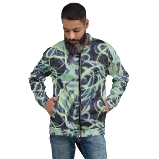 Lunar Cellscape on a Bomber Jacket