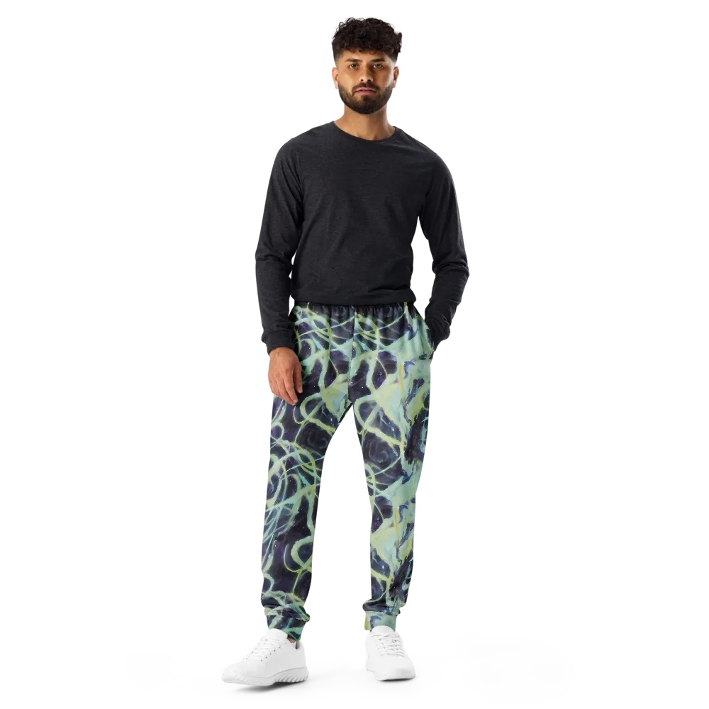 Lunar Cellscape on Men's Joggers — Front