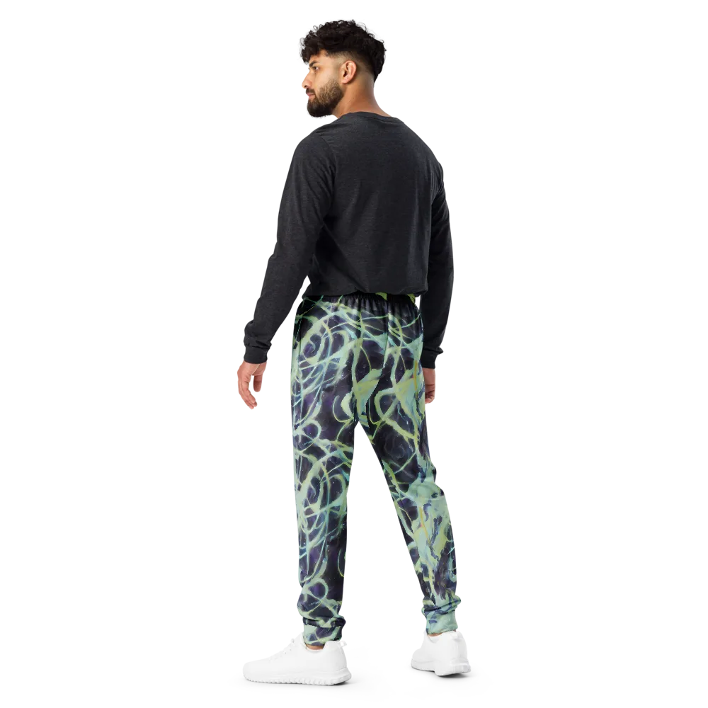 Lunar Cellscape on Men's Joggers — Back