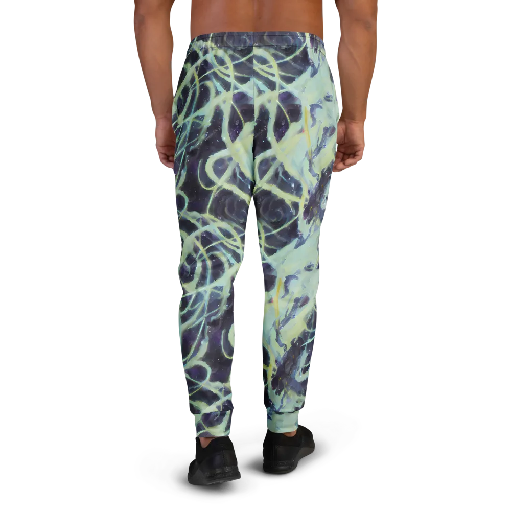 Lunar Cellscape on Men's Joggers — Back