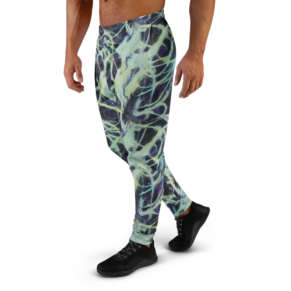 Lunar Cellscape on Men's Joggers — Left