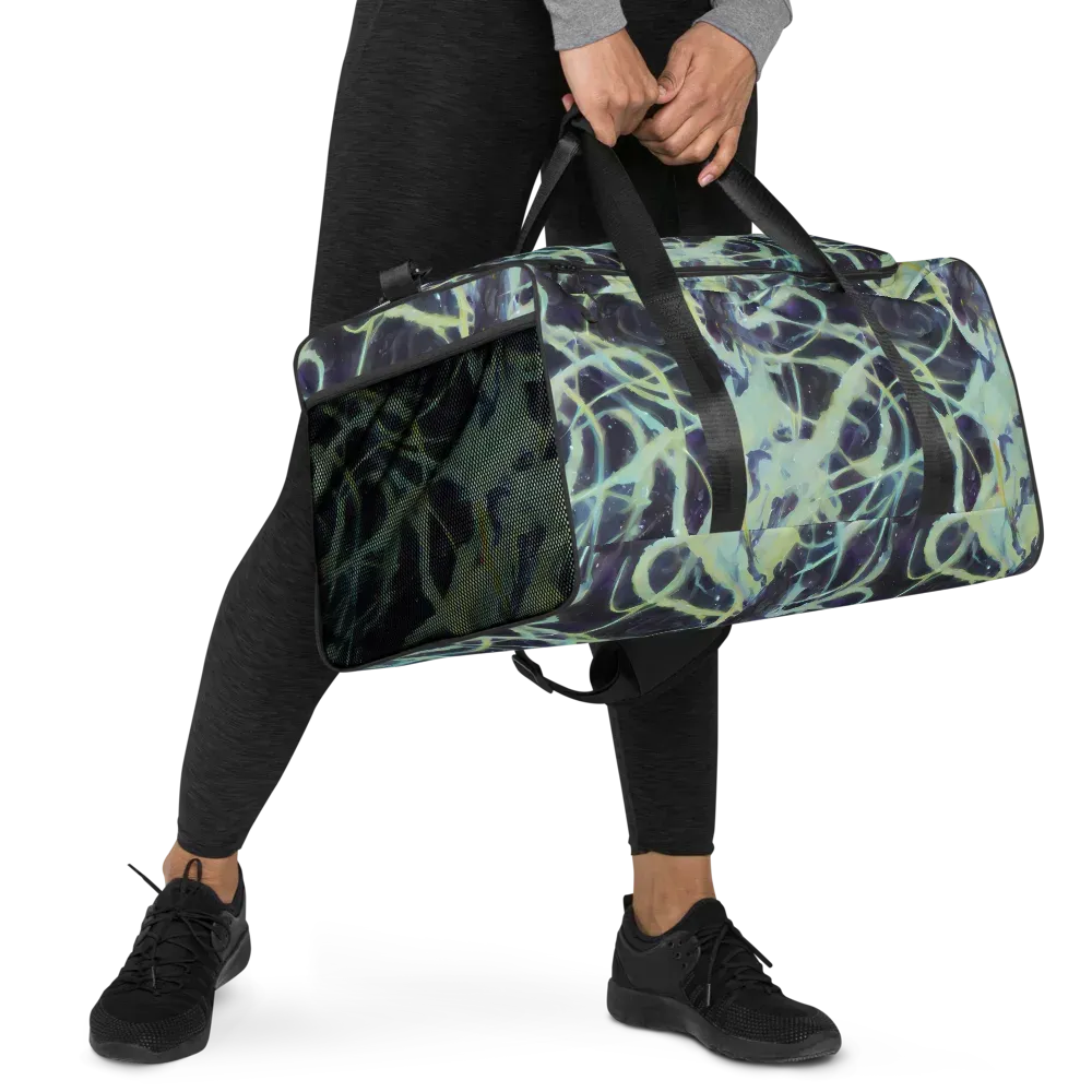 Lunar Cellscape on Duffle Bag — Right Front
