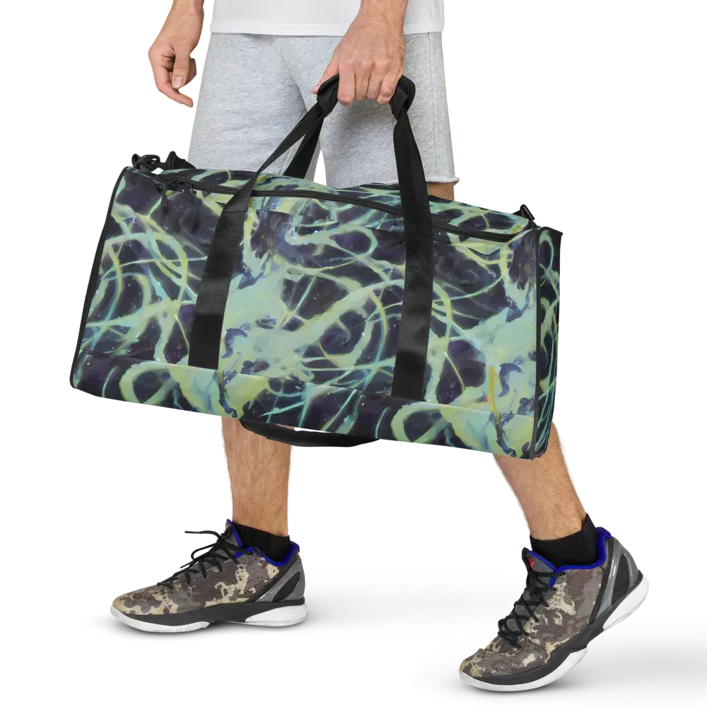 Lunar Cellscape on Duffle Bag — Front