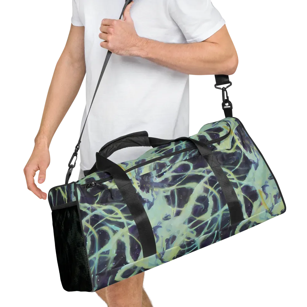Lunar Cellscape on Duffle Bag — Right Front