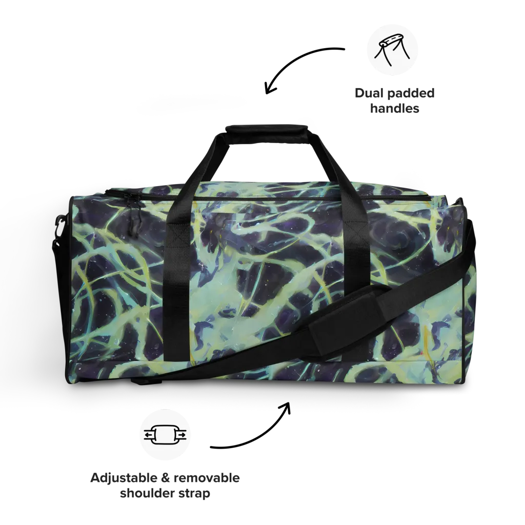 Lunar Cellscape on Duffle Bag — Front