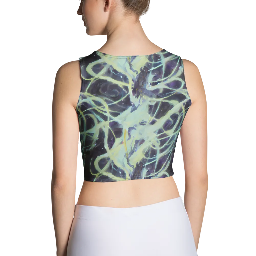 Lunar Cellscape on Crop Top — Back