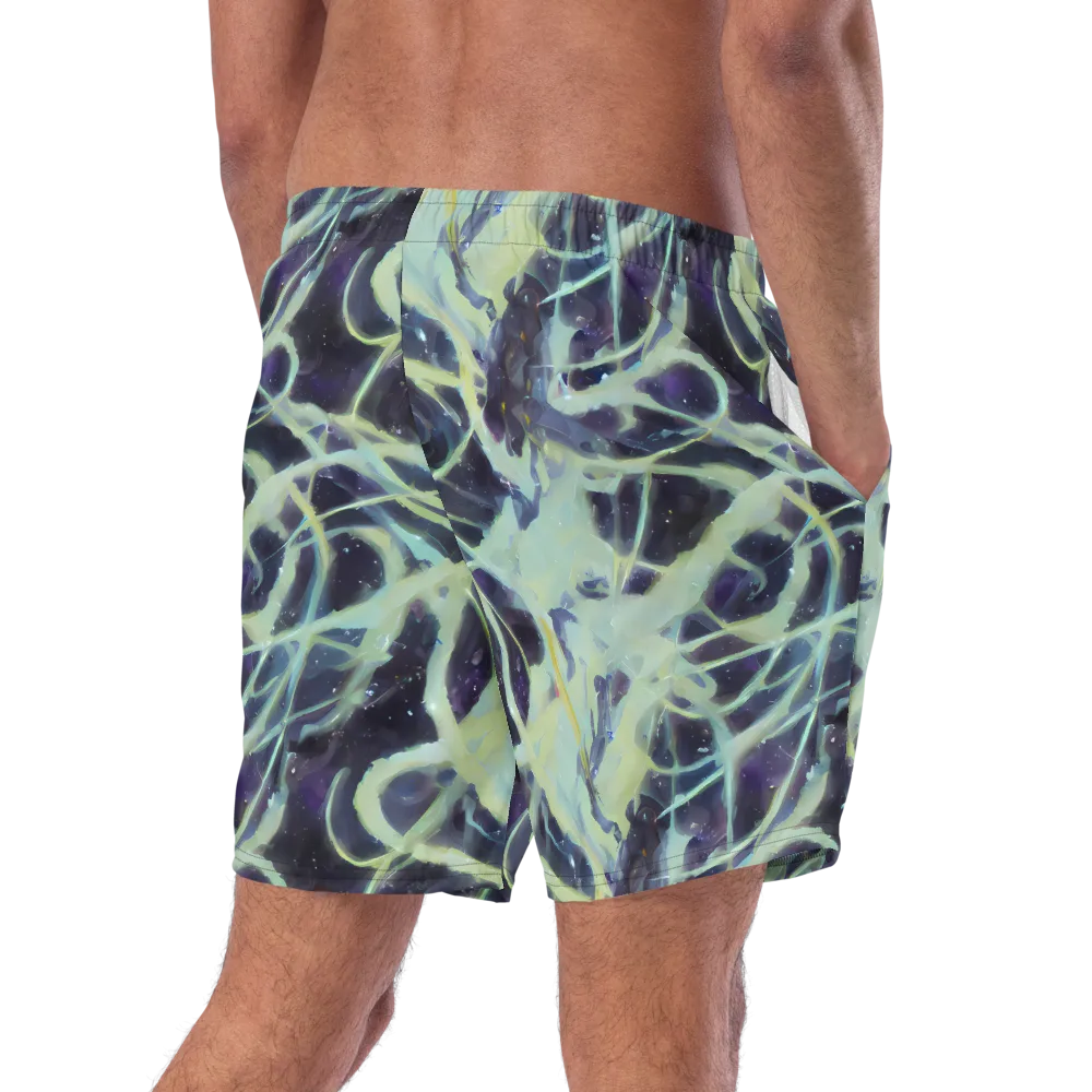 Lunar Cellscape on Swim Trunks — Right Back