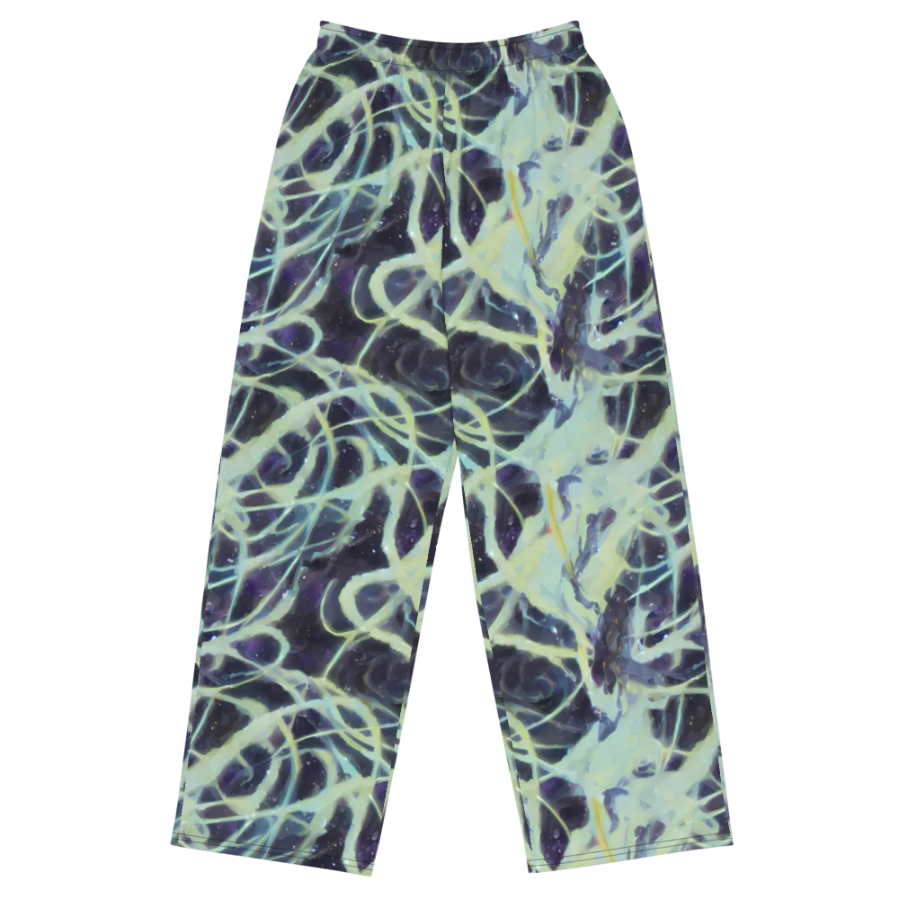 Lunar Cellscape on Wide-Leg Pants — Front