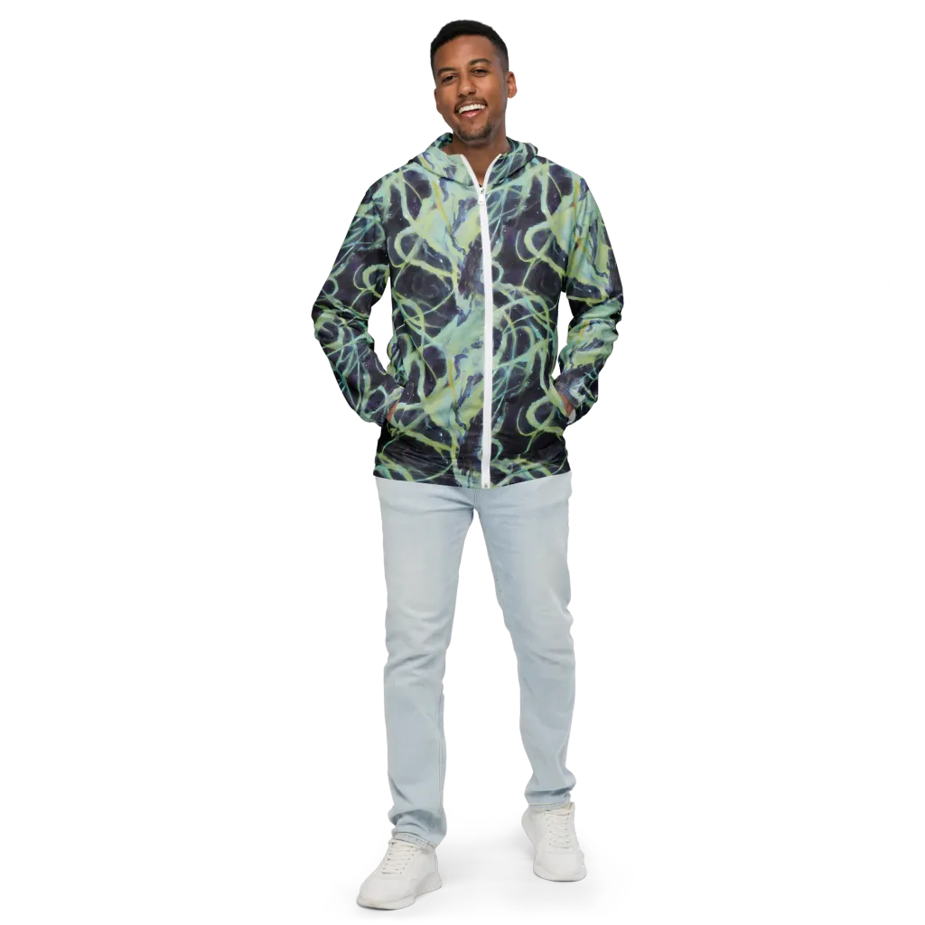 Lunar Cellscape on Men's Windbreaker — Front