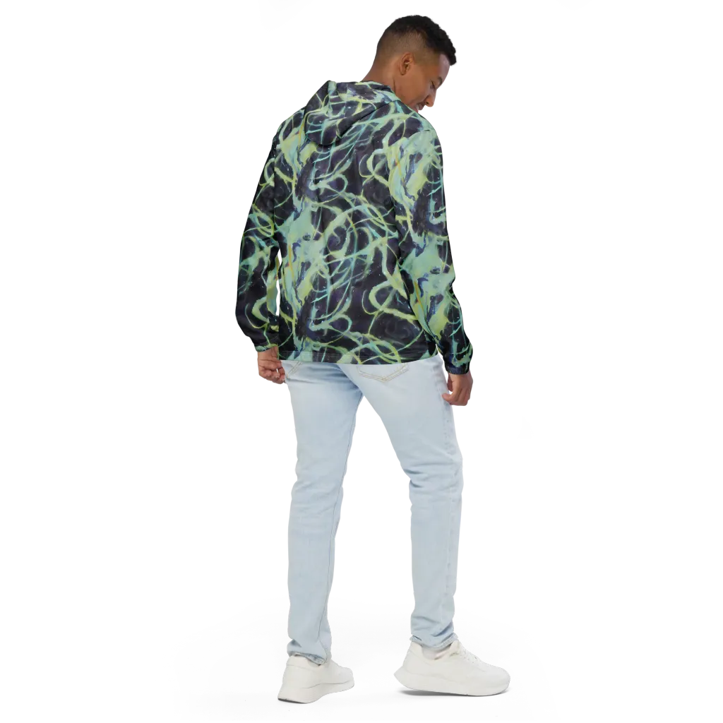 Lunar Cellscape on Men's Windbreaker — Back
