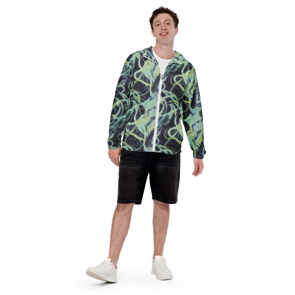 Lunar Cellscape on Men's Windbreaker — Front