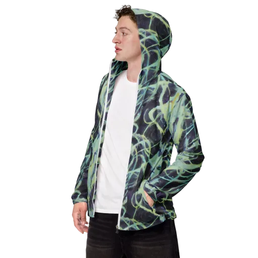 Lunar Cellscape on a Men's Windbreaker