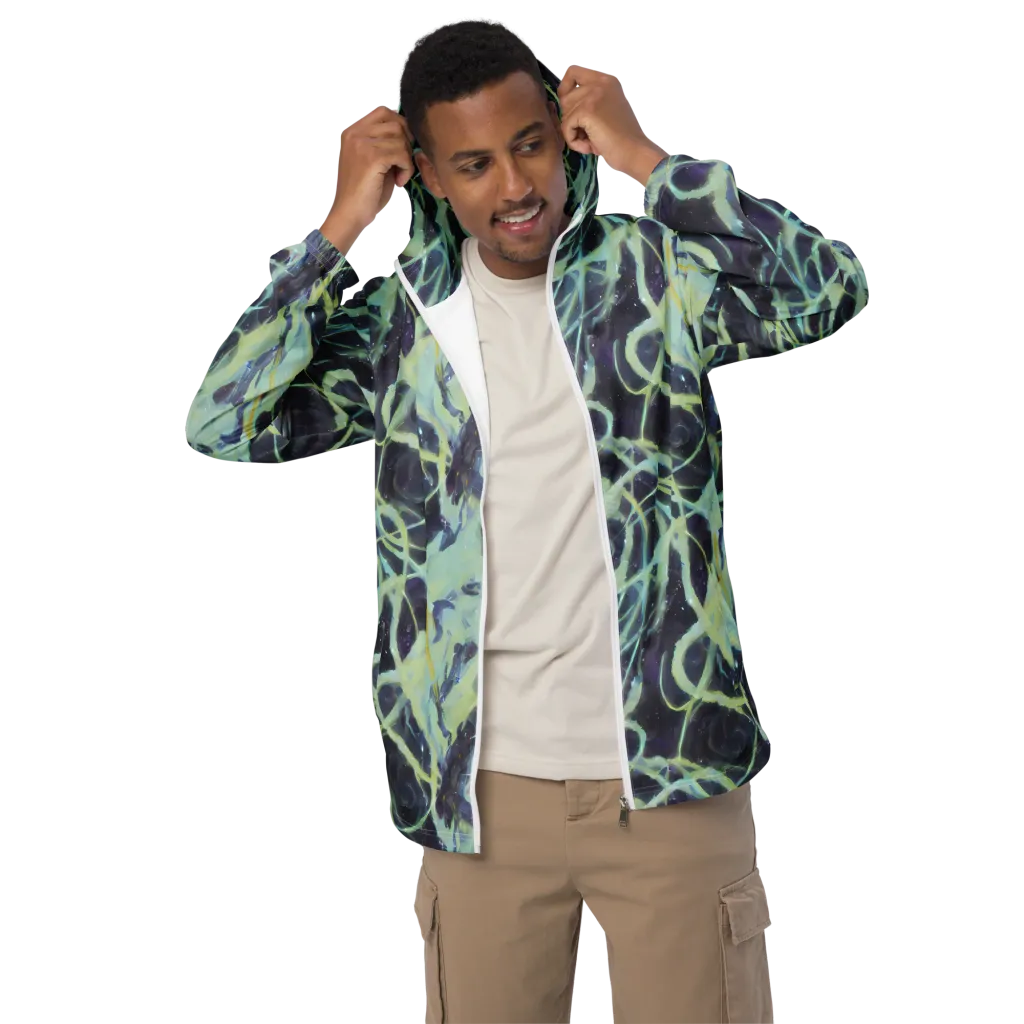 Lunar Cellscape on Men's Windbreaker — Front