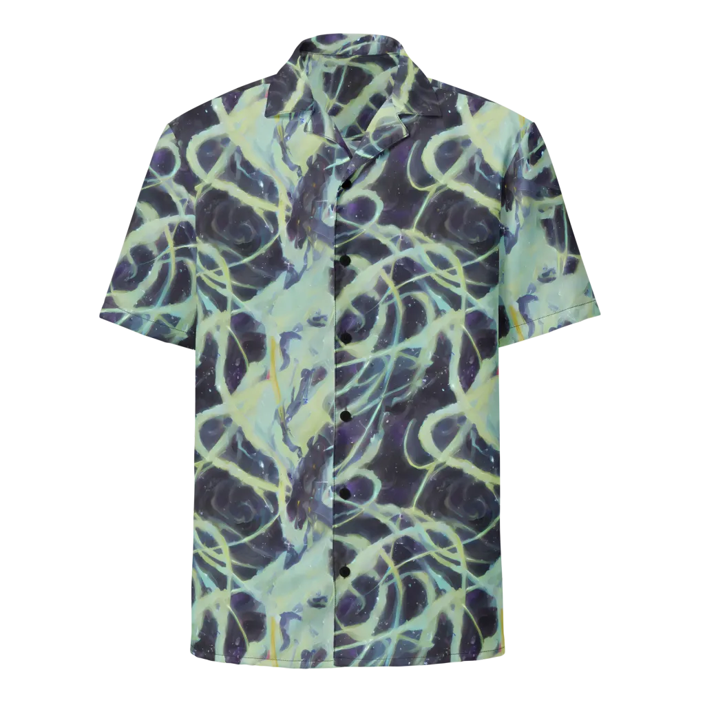 Lunar Cellscape on Button Shirt — Front