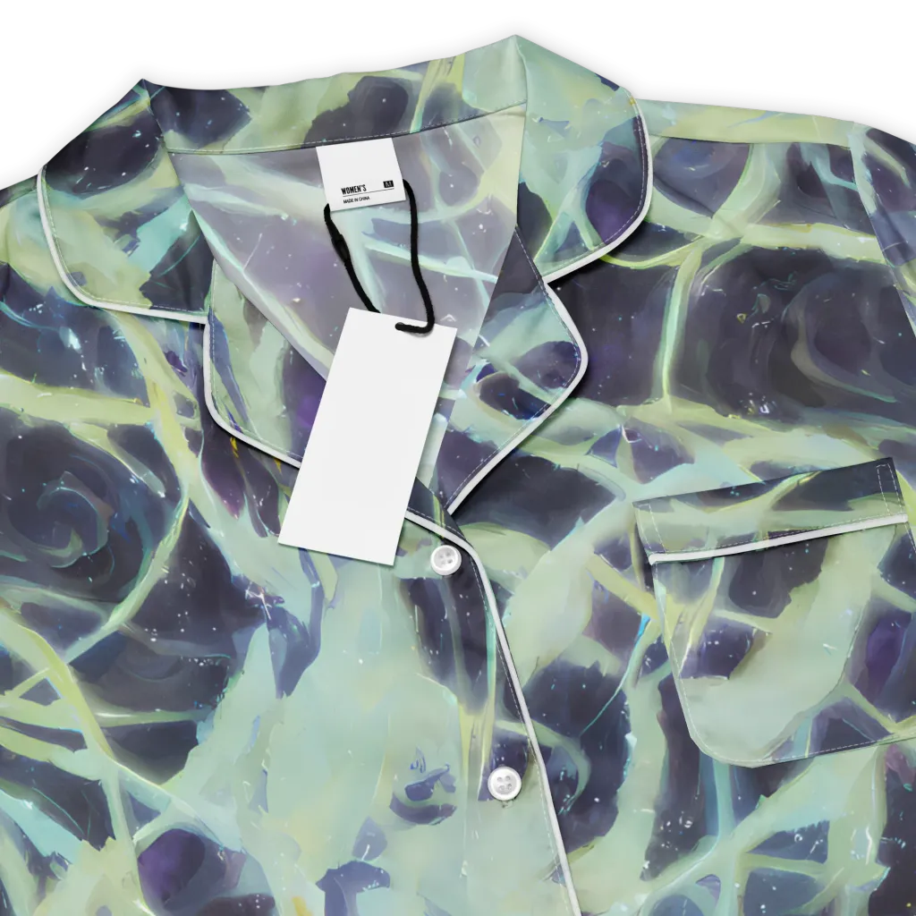 Lunar Cellscape on Women's Short Sleeve Pajama Top — Product details