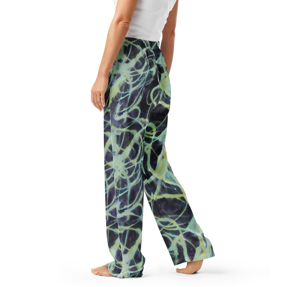 Lunar Cellscape on Women's Pajama Pants — Left