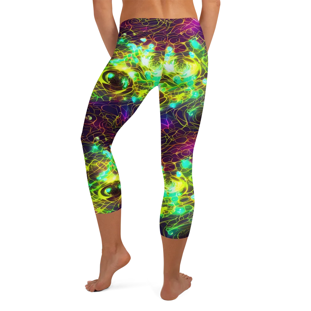 Glow Reef on Capri Leggings — Back