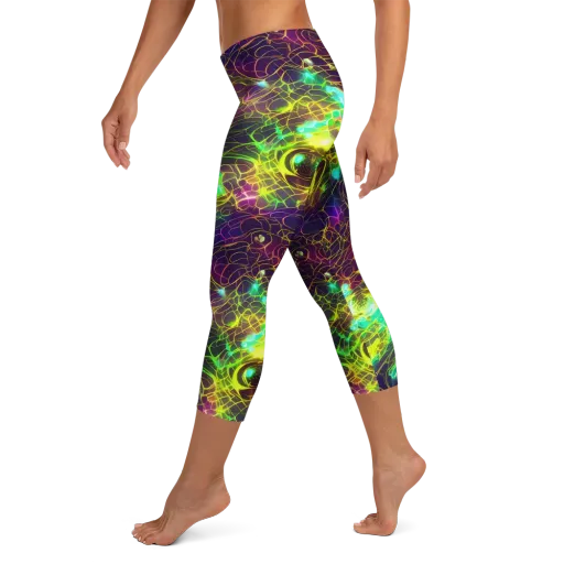 Glow Reef on a Capri Leggings