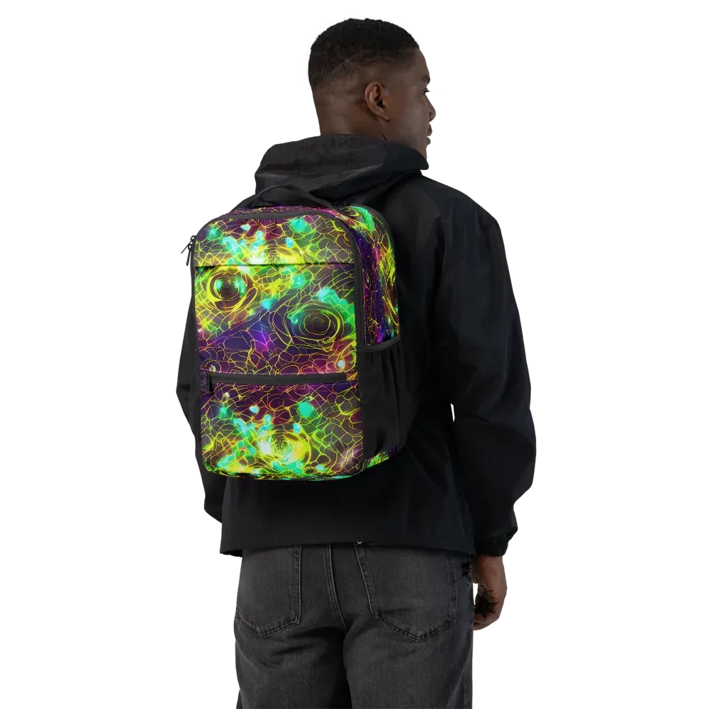 Glow Reef on Utility Backpack — Back
