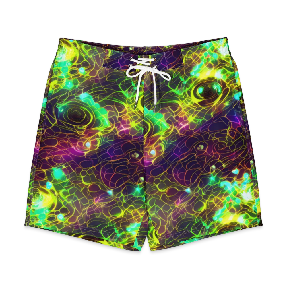 Glow Reef on Men's Board Shorts — Front