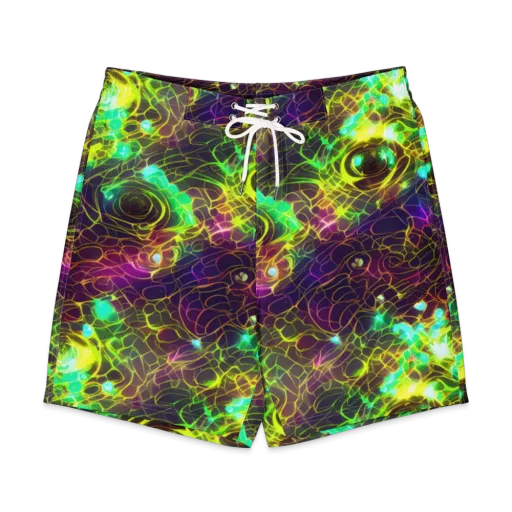 Glow Reef on a Men's Board Shorts