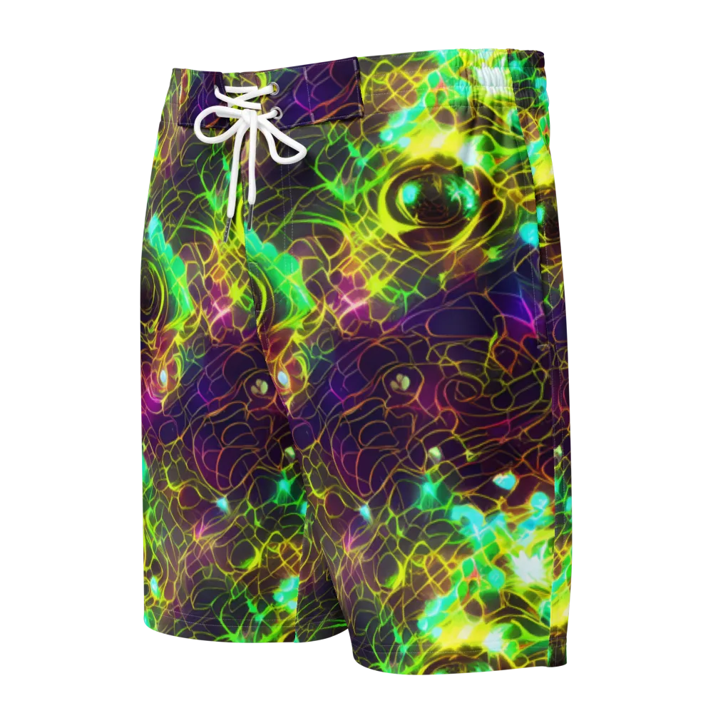 Glow Reef on Men's Board Shorts — Front