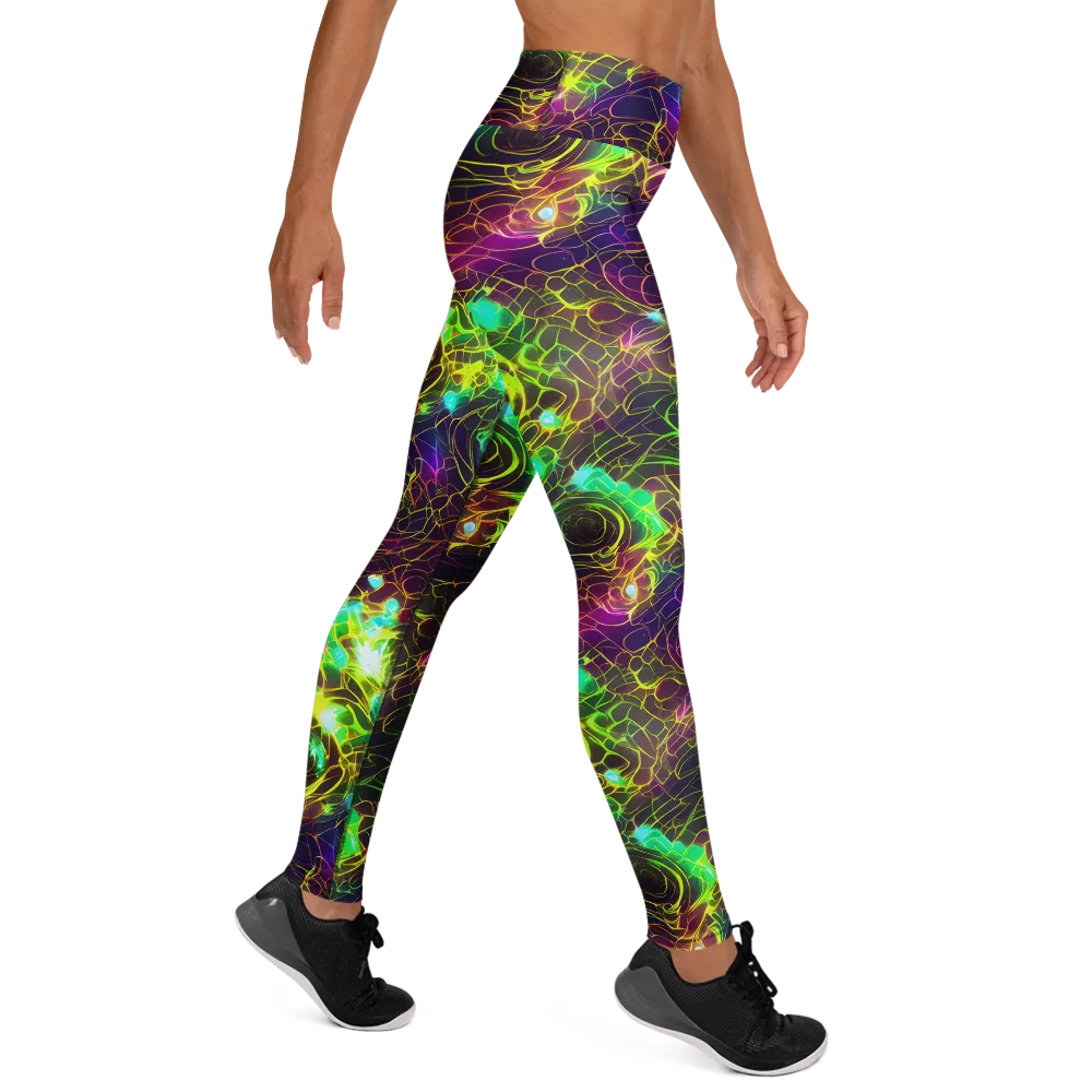 Glow Reef on Yoga Leggings — Right