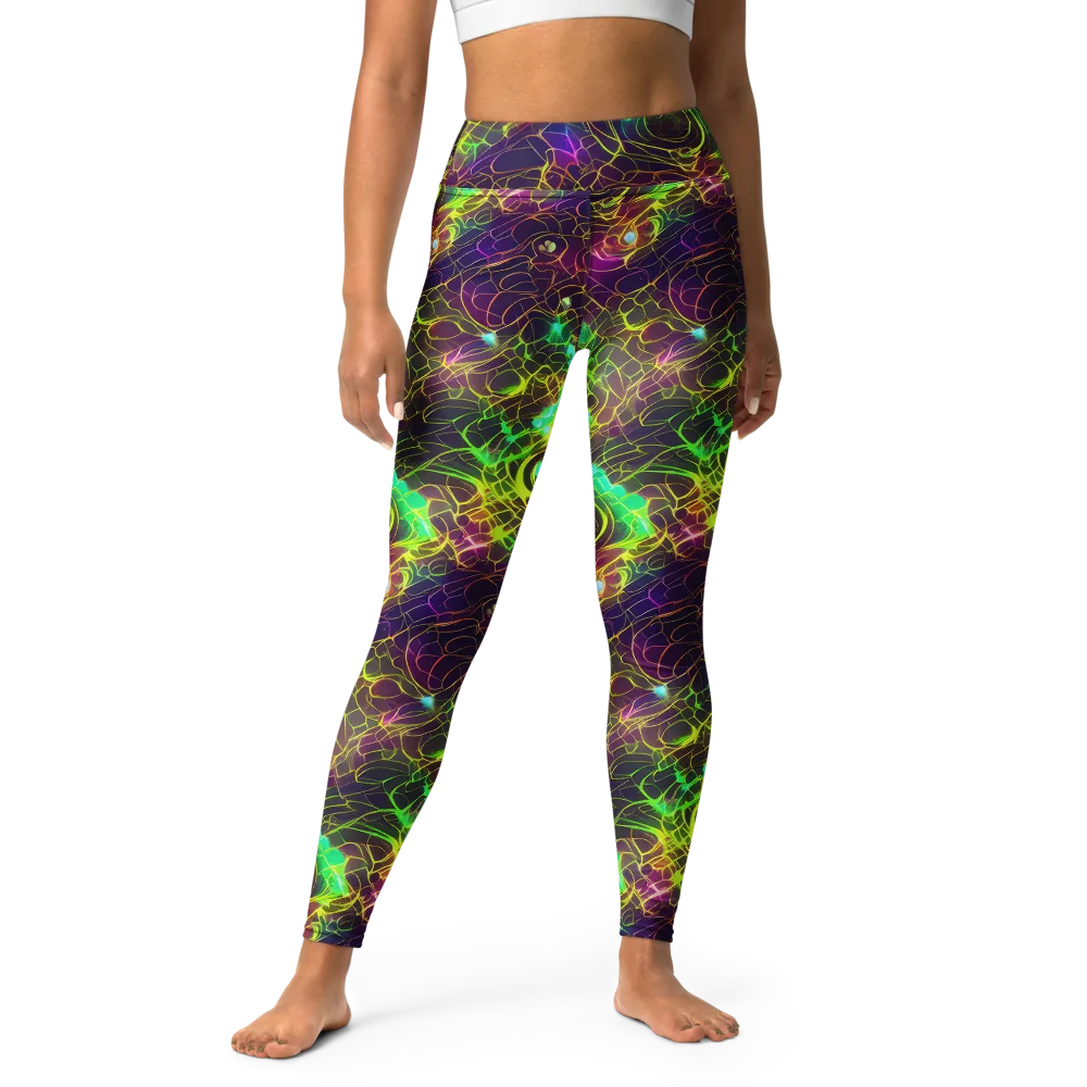 Glow Reef on Yoga Leggings — Front