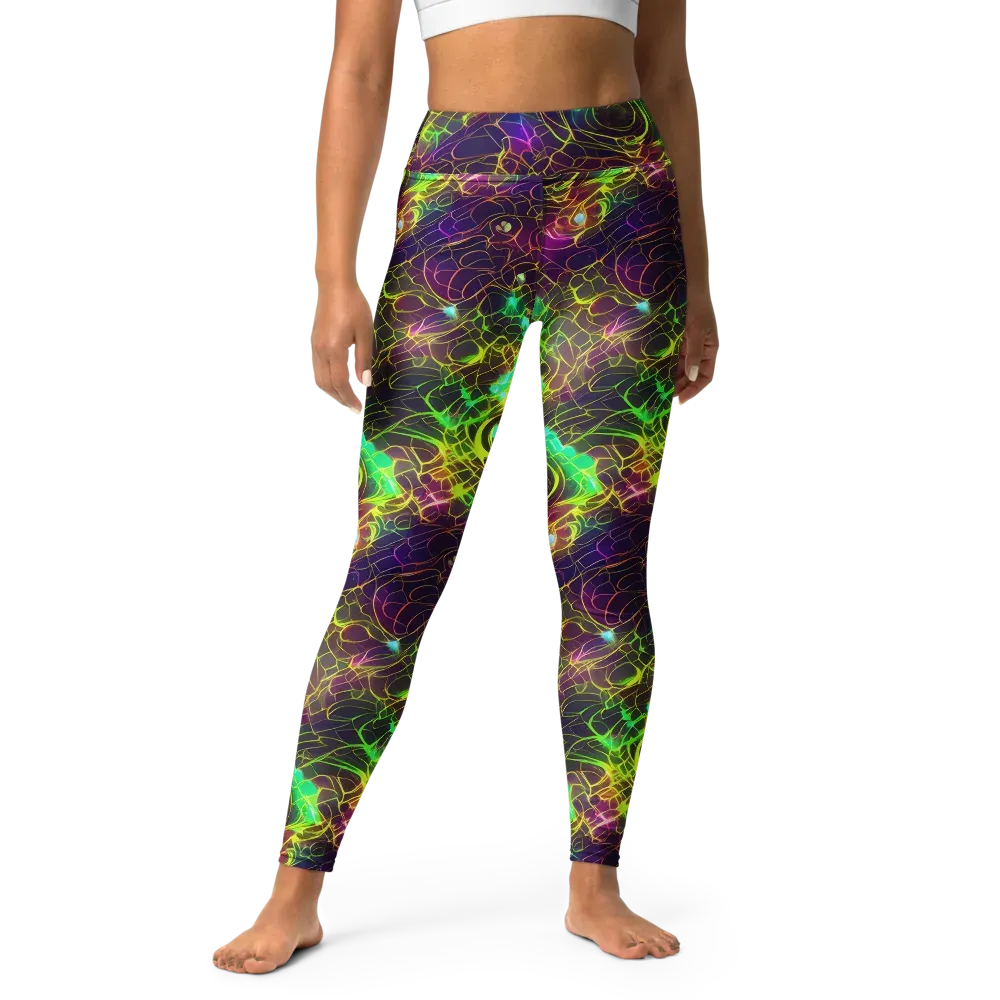 Glow Reef on Yoga Leggings — Front