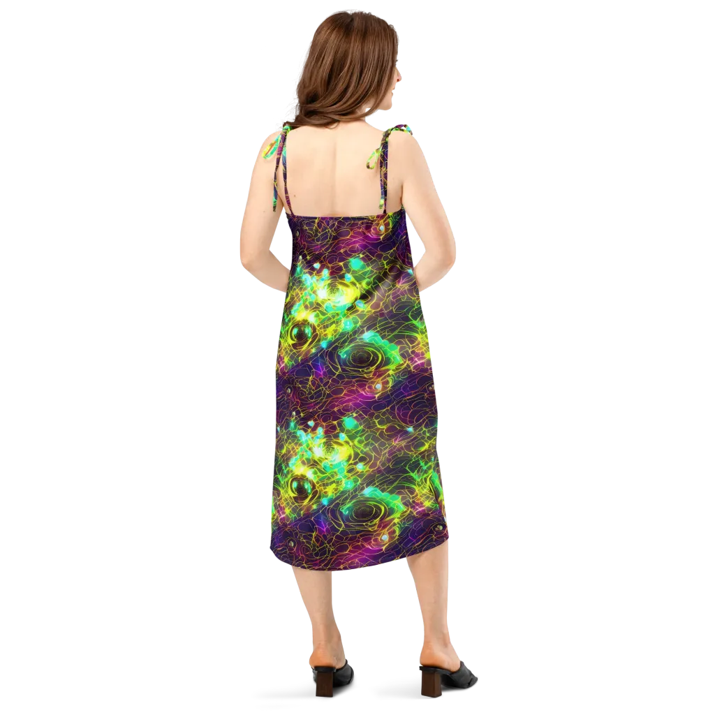 Glow Reef on Slip Dress — Back