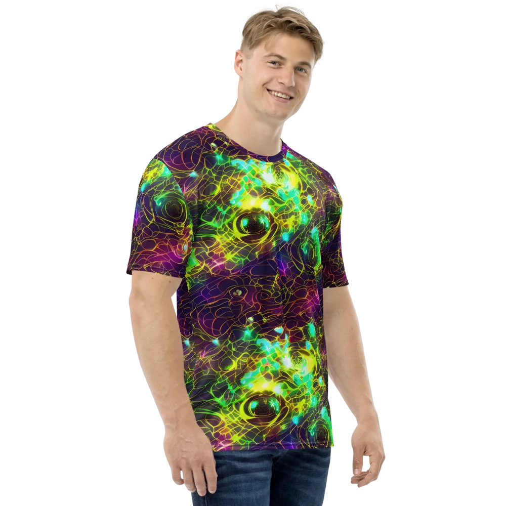 Glow Reef on Men's Crew Neck T-Shirt — Right