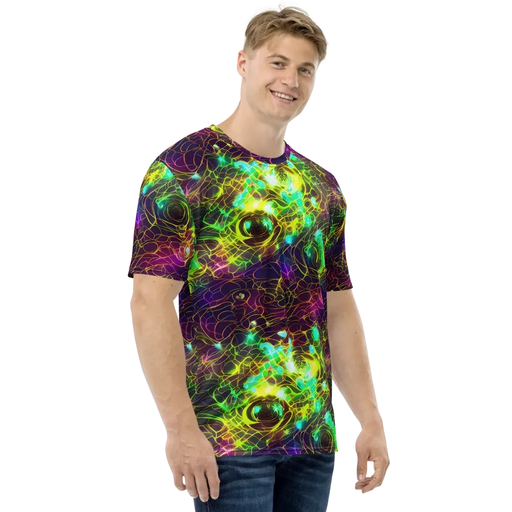Glow Reef on Men's Crew Neck T-Shirt — Right