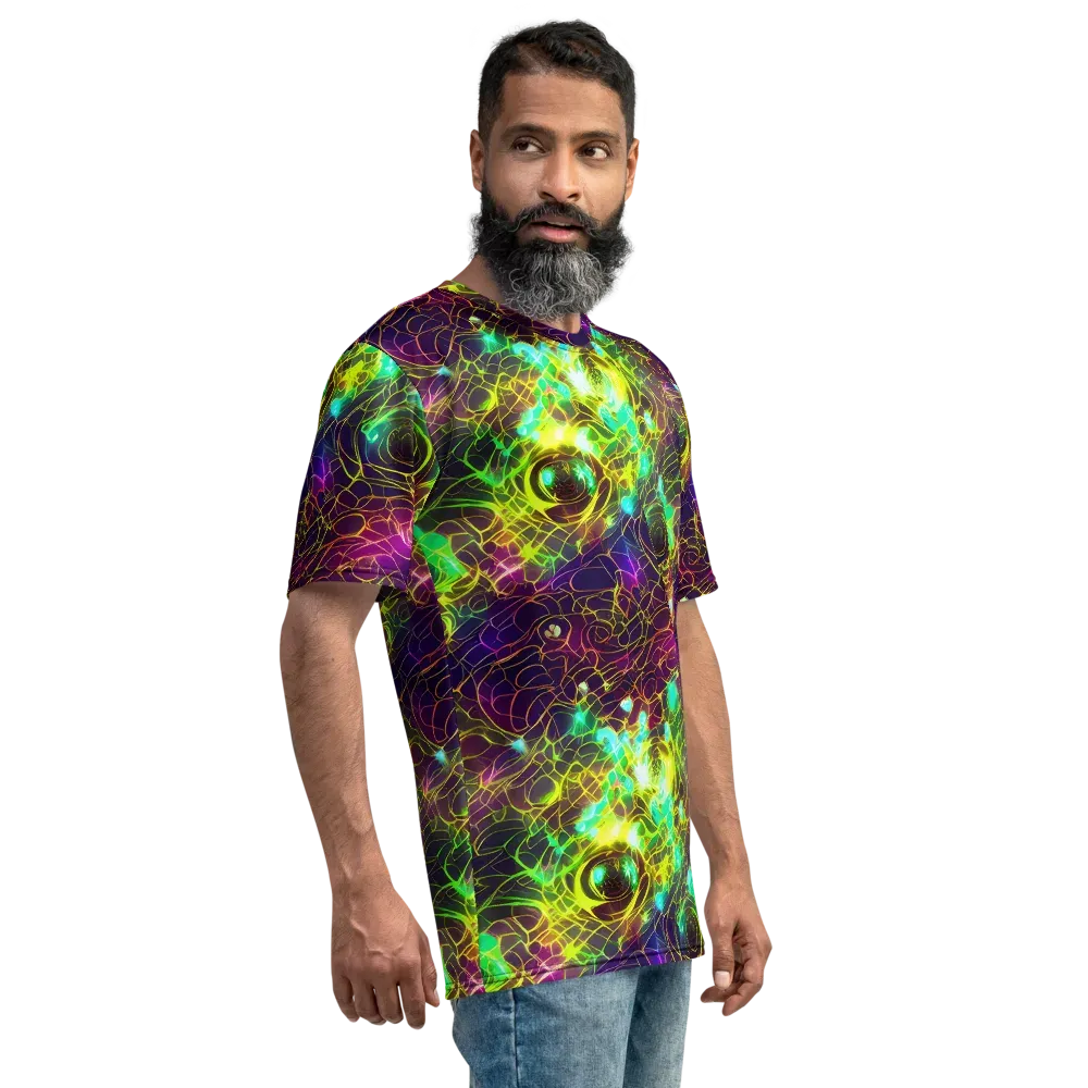 Glow Reef on Men's Crew Neck T-Shirt — Right