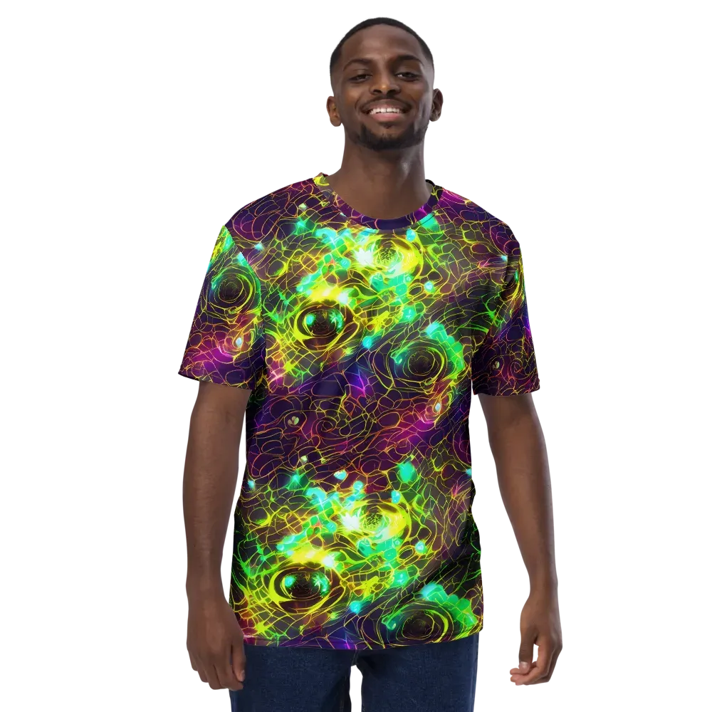 Glow Reef on Men's Crew Neck T-Shirt — Front