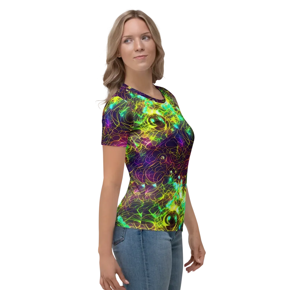 Glow Reef on Women's Crew Neck T-Shirt — Right
