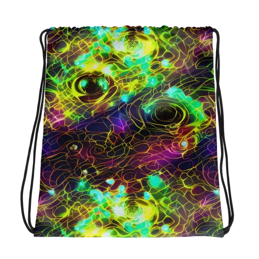 Glow Reef on a Drawstring Bag