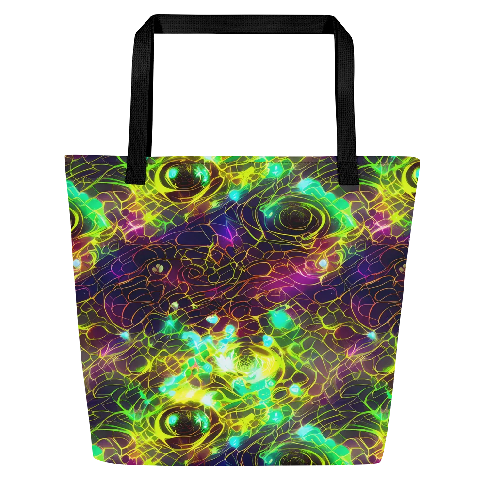 Glow Reef on Large Tote Bag W/ Pocket — Front