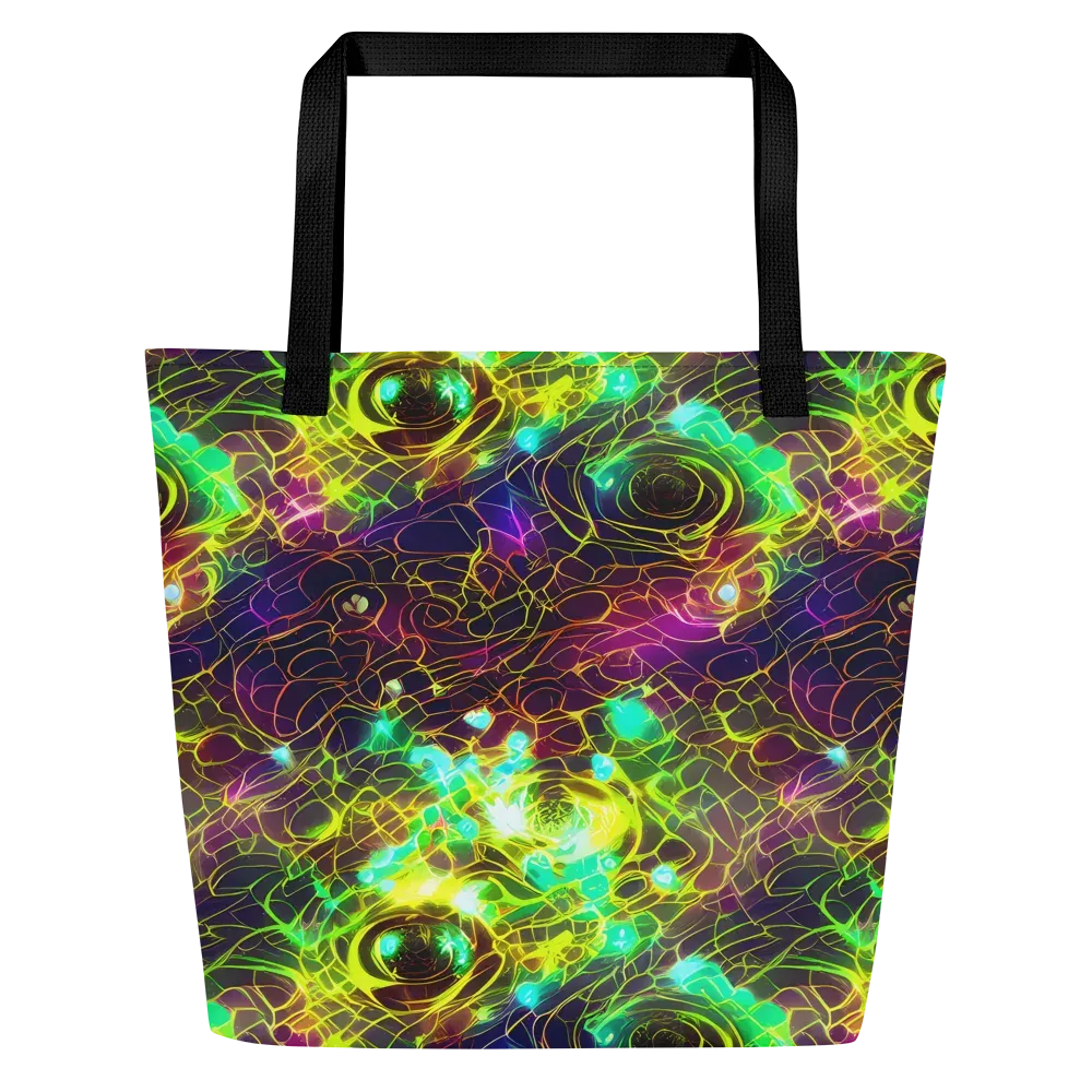 Glow Reef on Large Tote Bag W/ Pocket — Front