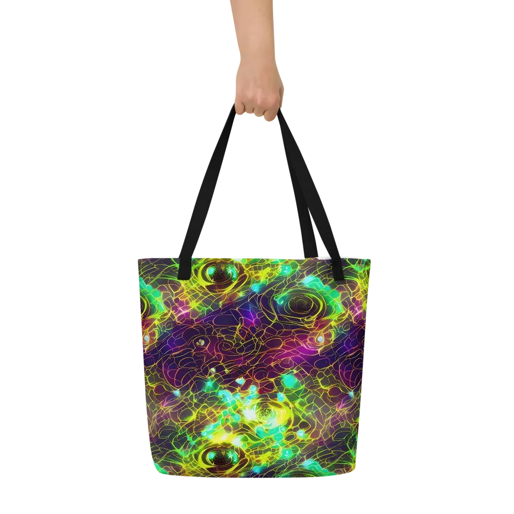 Glow Reef on Large Tote Bag W/ Pocket — Front