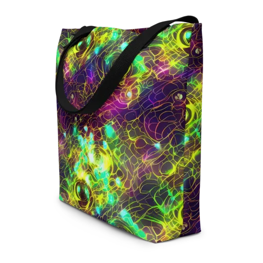 Glow Reef on a Large Tote Bag W/ Pocket
