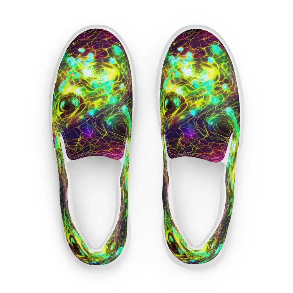 Glow Reef on Women's Slip-On Canvas Shoes — Front