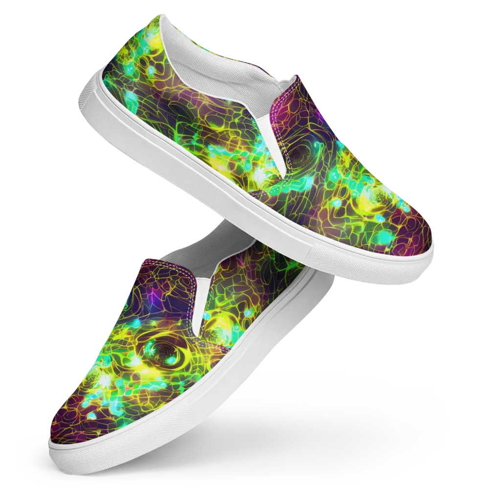 Glow Reef on Women's Slip-On Canvas Shoes — Front